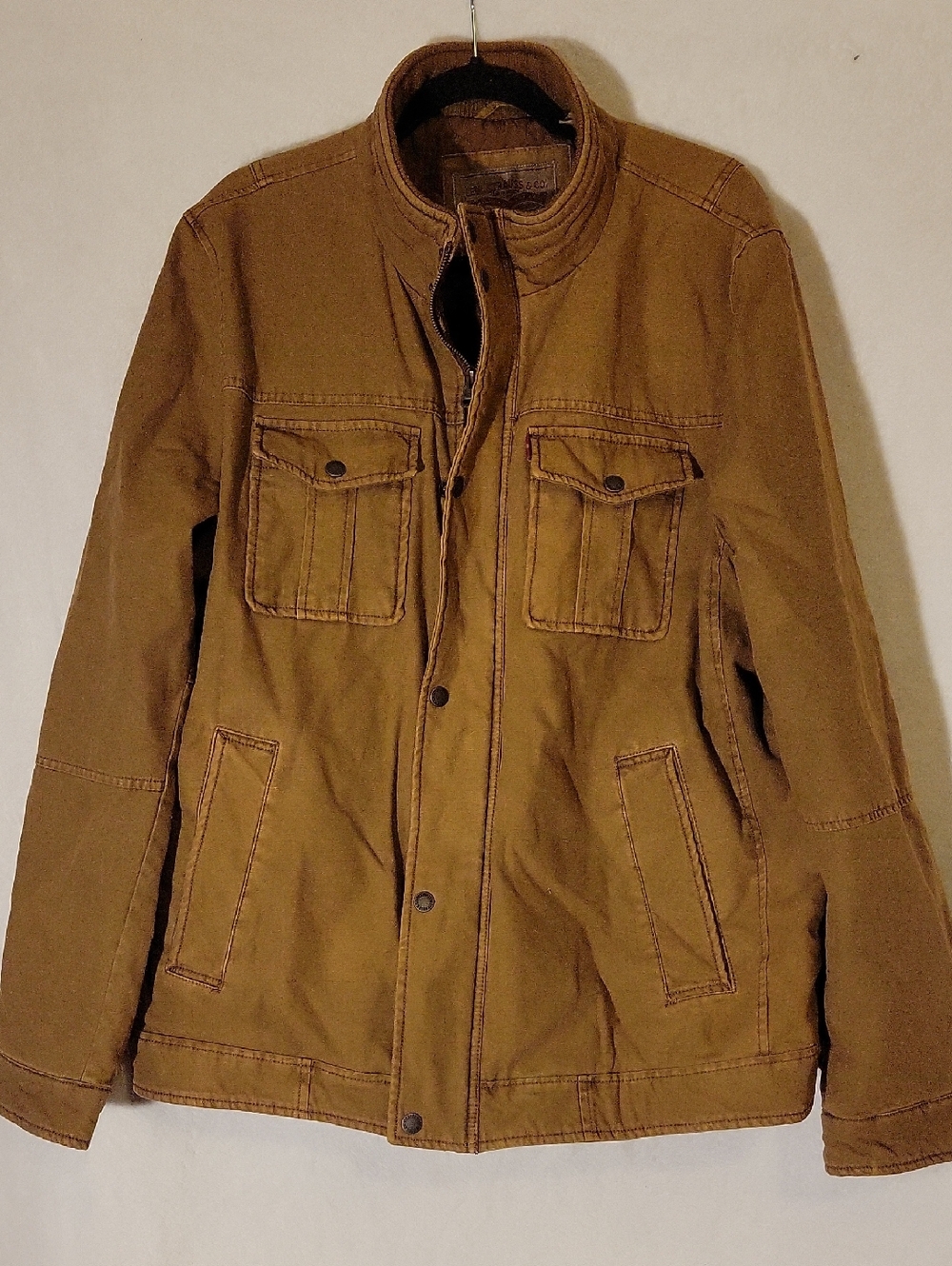 Men's Military-Inspired Field Jacket in Tan